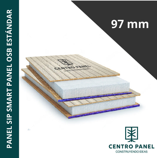 Panel SIP SMART PANEL OSB estándar 97 mm